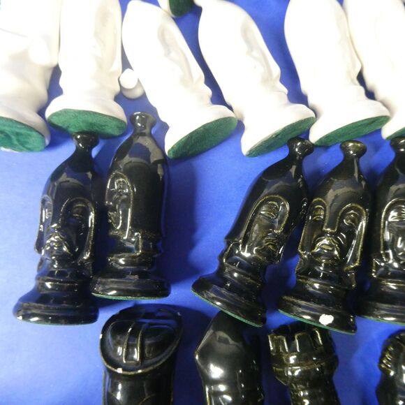 Duncan Ceramic Medieval Chess Set AS IS INCOMPLETE Replacement Pieces - Picture 7 of 11